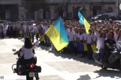 У День Прапора в Харкові влаштували флешмоб