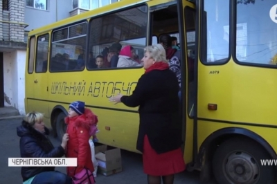 У бік Ічні їдуть переповнені автобуси
