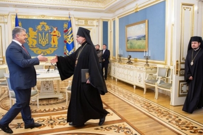 Петро Порошенко з екзархами Вселенського Патріарха