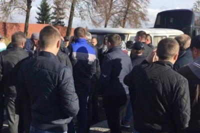 Перекриття траси на Львівщині