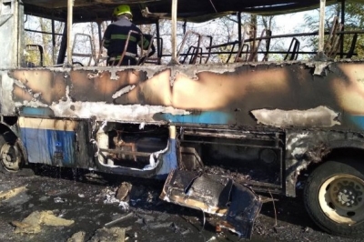 Пожежа в автобусі