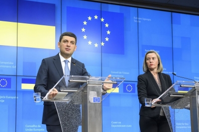 Володимир Гройсман і Федеріка Могеріні