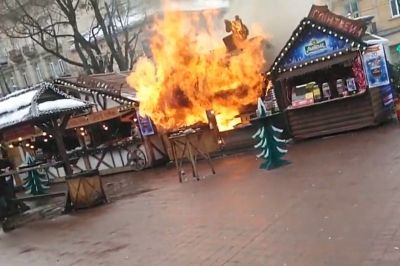 Львів, пожежа на ярмарку