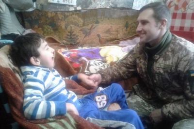 Бійці в ООС у гостях в Олексія з Рубіжного