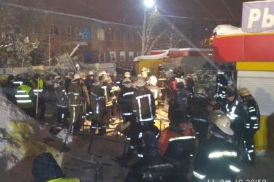 Обвалення павільйону в Харкові