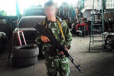 Бойовика затримали на "Мар'їнці"