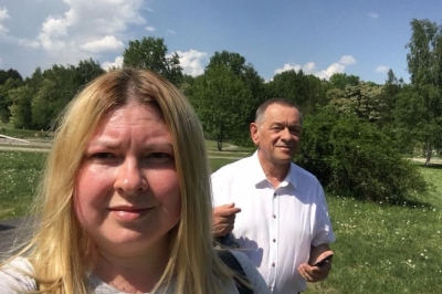 Катерина Гандзюк з батьком Віктором