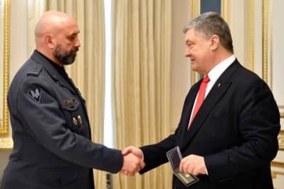 Сергей Кривонос и Петр Порошенко
