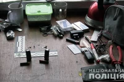 Полиция Киева на месте взрыва в общежитии