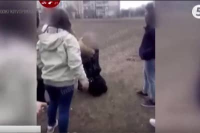 Драка в Киеве, школьники