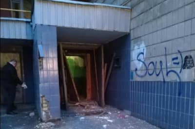 Вибух в під'їзді в Києві