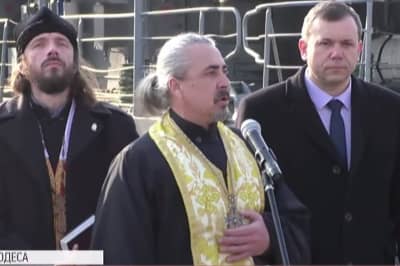 Молебень за українських моряків в Одесі