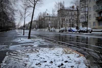 Снег в Киеве, март 2019