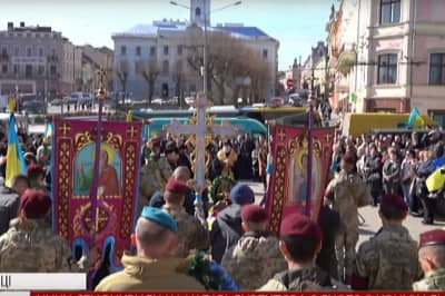 Прощання з військовослужбовцем