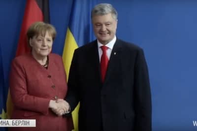 Зустріч Меркель, Порошенко