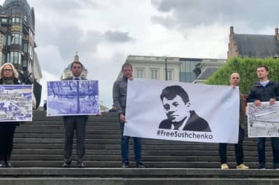 Акція на підтримку Романа Сущенка