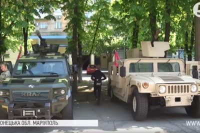 Виставка військової техніки в Маріуполі