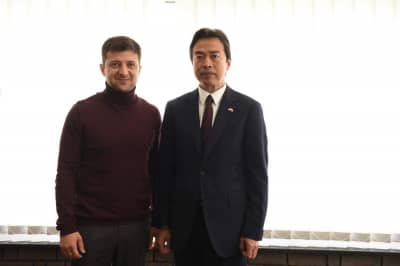 Владимир Зеленский и Ду Вэй