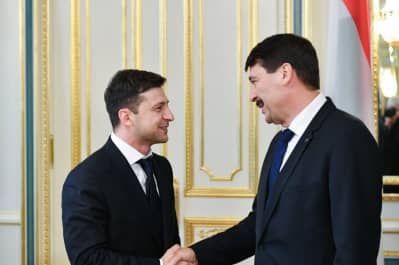 Зеленский с президентом Венгрии