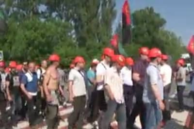 Протест шахтарів