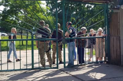 Оккупанты на рынке "Привоз"
