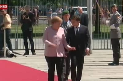Володимир Зеленський і Ангела Меркель