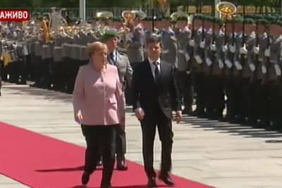 Владимир Зеленский и Ангела Меркель