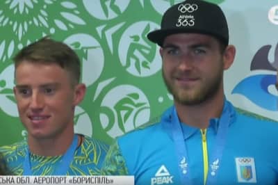 Украинские гребцы после Европейских Игр в Минске вернулись в Украину