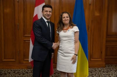 Владимир Зеленский и Христя Фриланд
