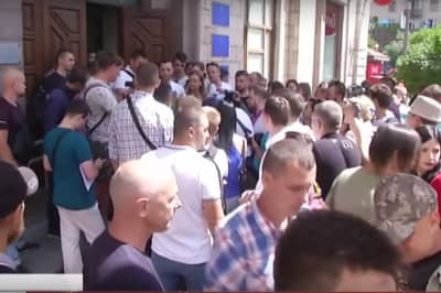 Протест под Нацрадаю 