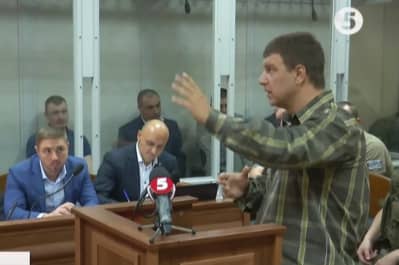 Допит оператора телеканалу "Україна" Олександра Скиби