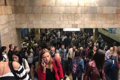 В Киеве остановилось метро