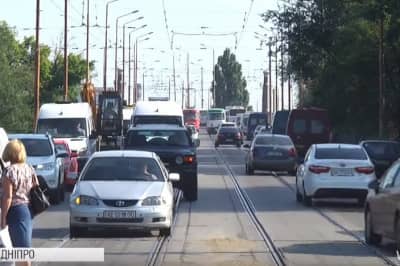 Город Днепр живет без центрального моста