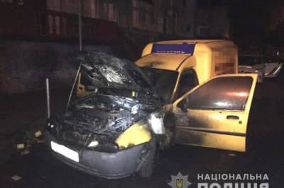 Сожженное авто