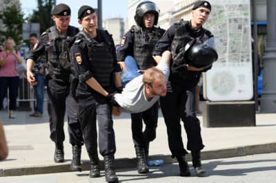 В Москве задержали более 560 человек