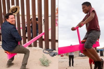 Качалка на границе США и Мексики