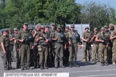 Майже 300 нацгвардійців повернулися до Кривого Рогу із зони проведення ООС