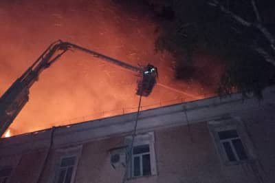 Пожежа в госпіталі в Луцьку