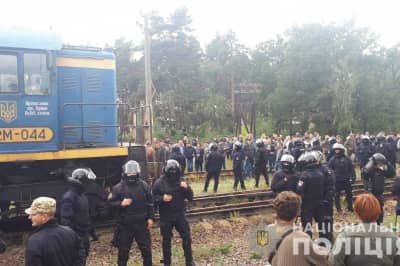 Блокада вагонов во Львовской области