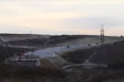 Будівництво автомагістралі "Таврида" у Криму