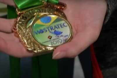 Медаль юной чемпионки
