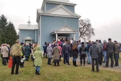 На Житомирщині не пустили до храму вірян ПЦУ
