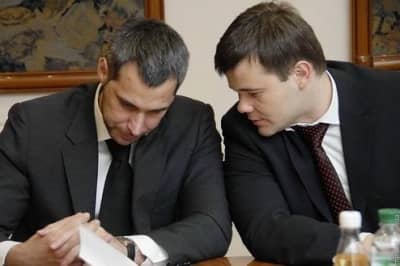 Руслан Рябошапка і Андрій Богдан під час роботи у Мін'юсті