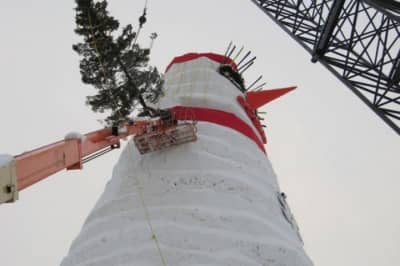 Самый большой в мире снеговик