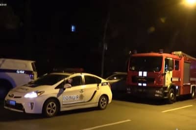 Вибух у під'їзді Києва