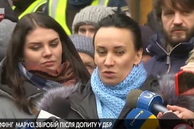 Брифінг Марусі Звіробій після допиту в ДБР