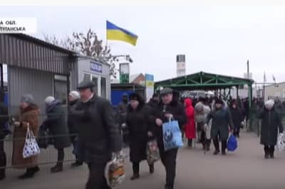 Контрольно-пропускной пункт в Станице Луганской