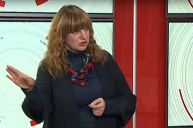 Оксана Корчинська в ефірі програми "ІнфоДень"
