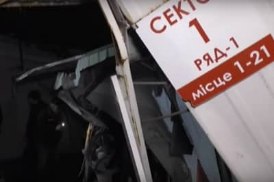 Разрушение рынка в Луцке