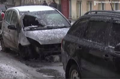 Поджог автомобиля журналистки в Львове 